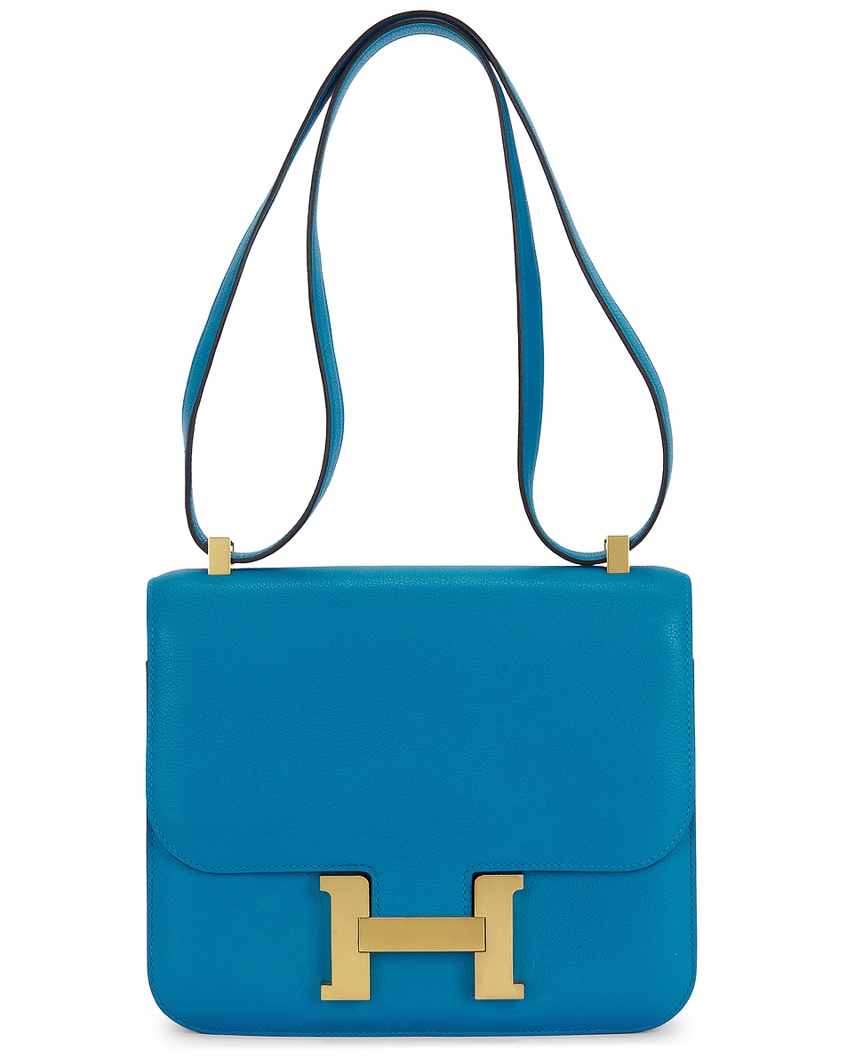 Image 1 of FWRD Renew Hermes Constance 24 Shoulder Bag in Celeste