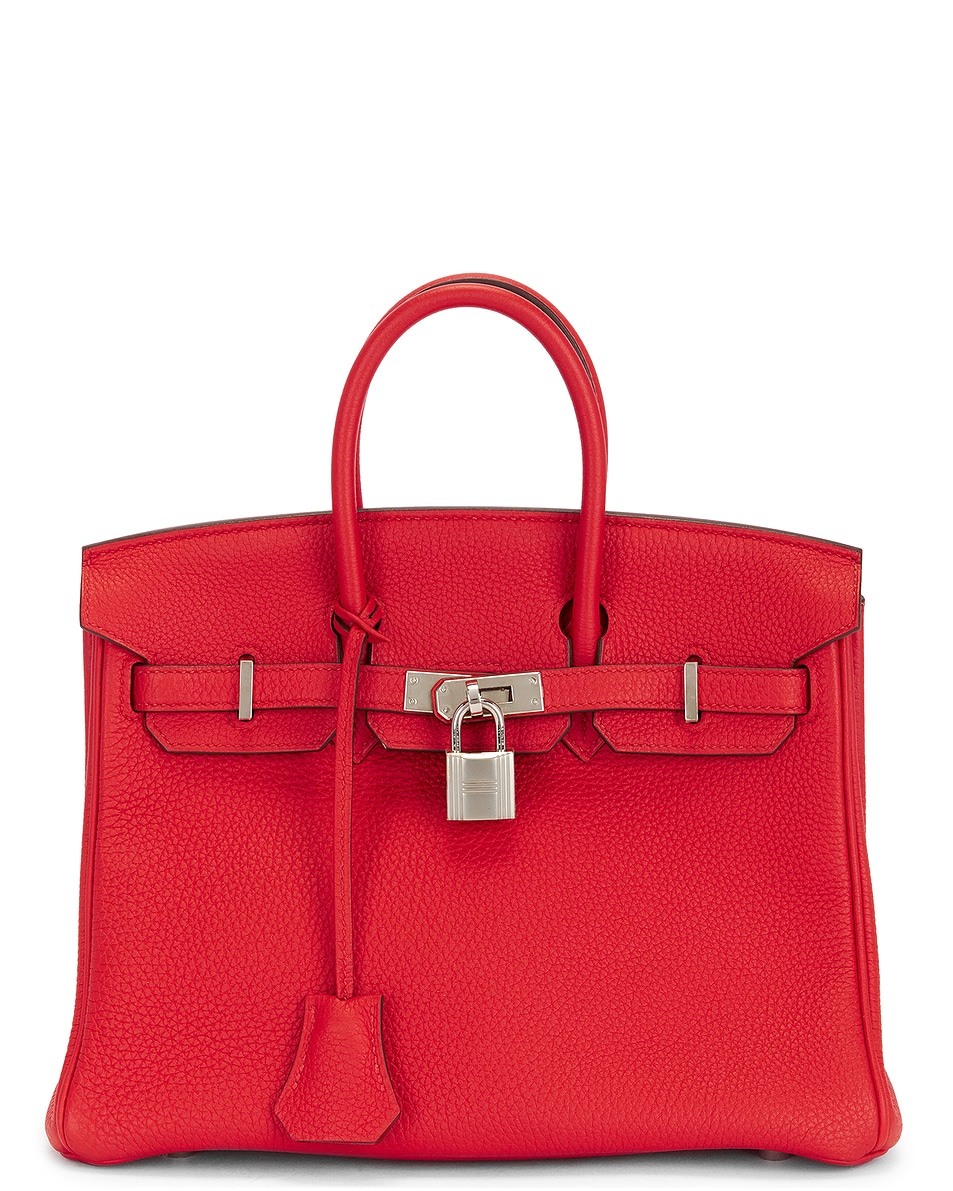 Image 1 of FWRD Renew Hermes Togo Birkin 25 Handbag in Rouge Casaque