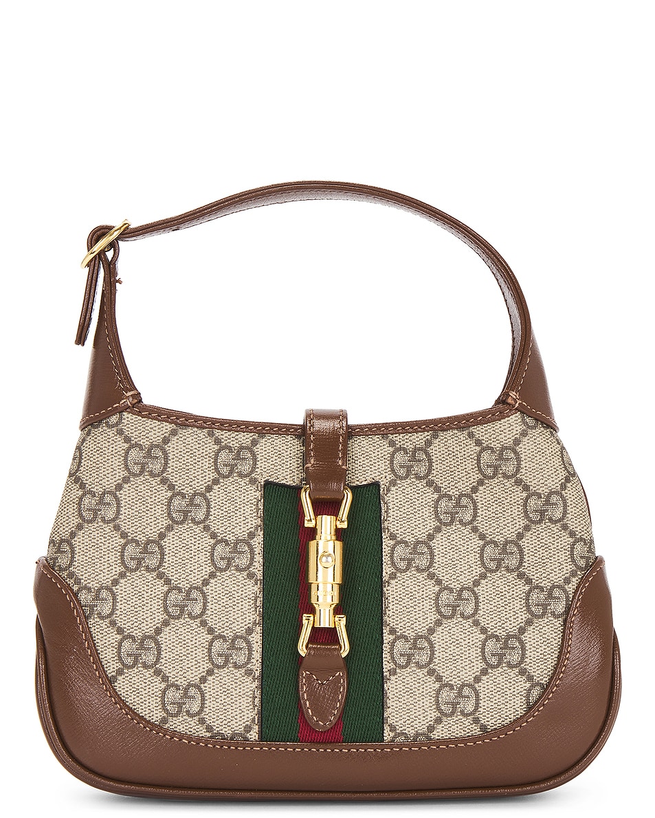 Image 1 of FWRD Renew Gucci Jackie 1961 Hobo Bag in Beige