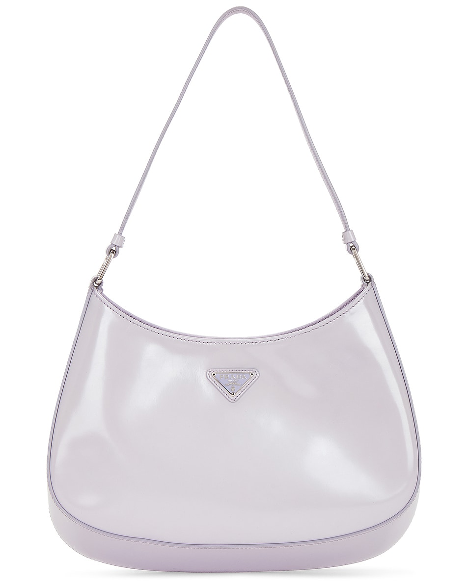 Image 1 of FWRD Renew Prada Cleo Shoulder Bag in Silver
