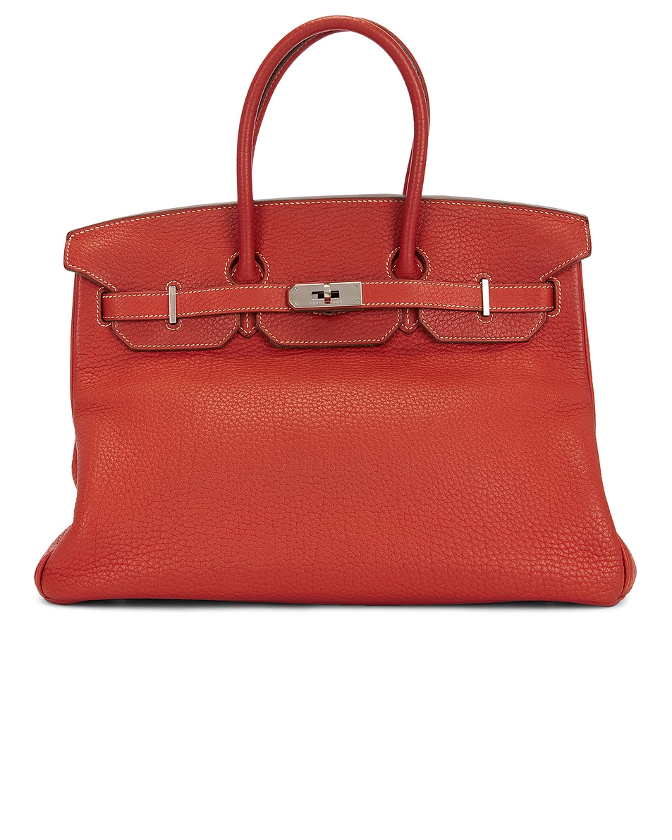 Image 1 of FWRD Renew Hermes Togo Birkin 35 Handbag in Sanguine
