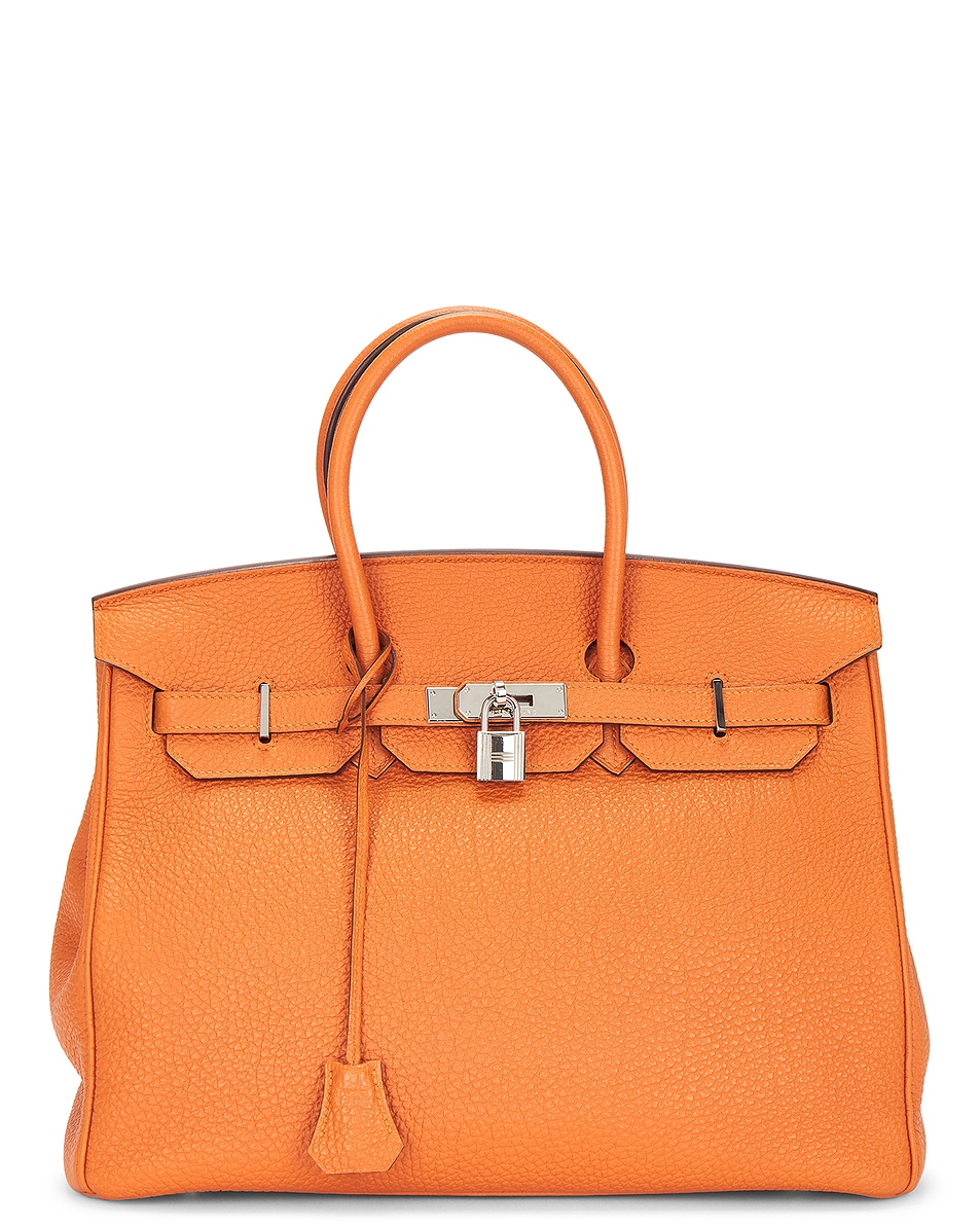 Image 1 of FWRD Renew Hermes Togo Birkin 35 Handbag in Feu