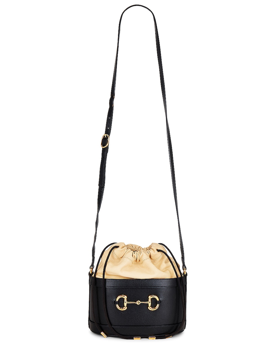 Image 1 of FWRD Renew Gucci Horsebit 1955 Shoulder Bag in Black