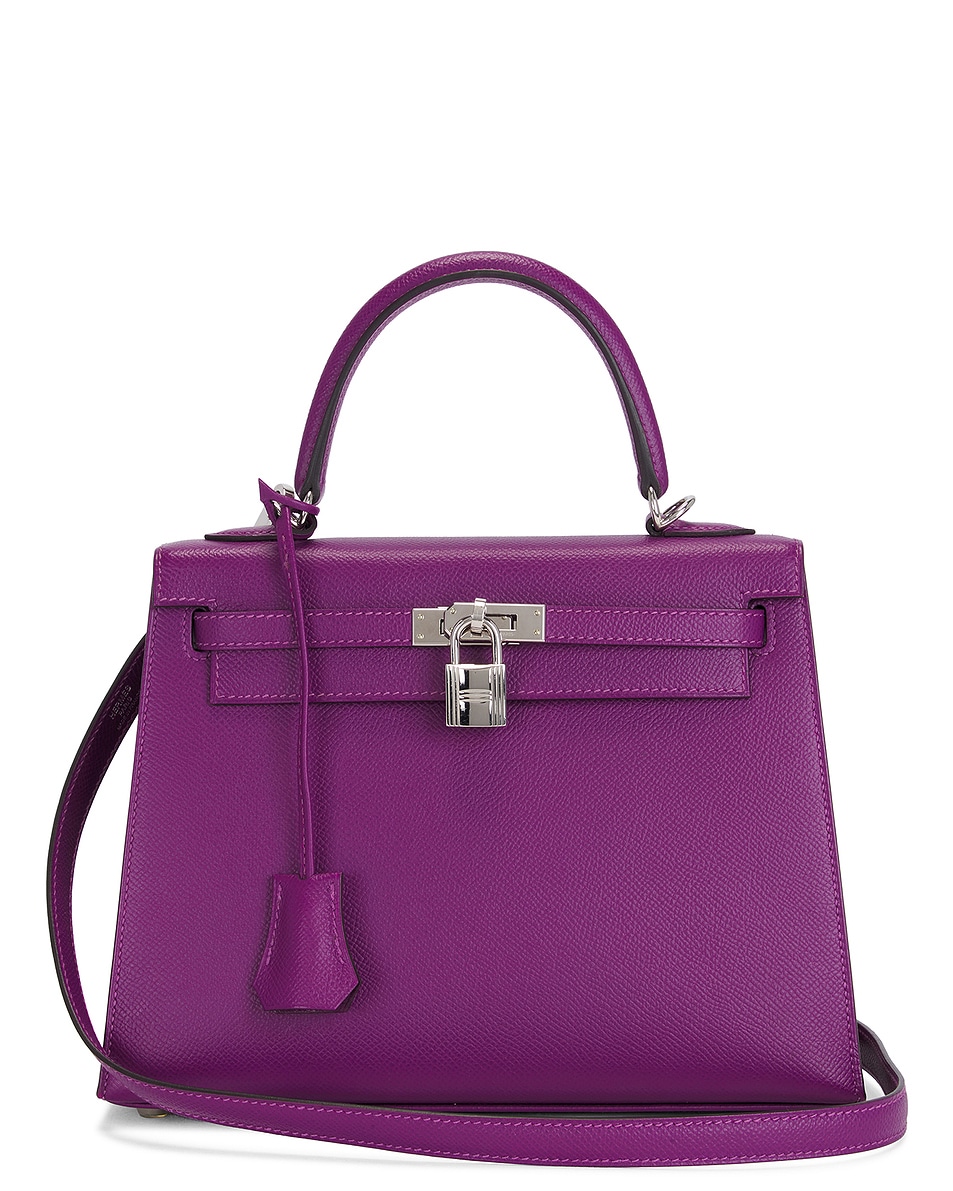 Image 1 of FWRD Renew Hermes Epsom Kelly 25 Handbag in Anemone
