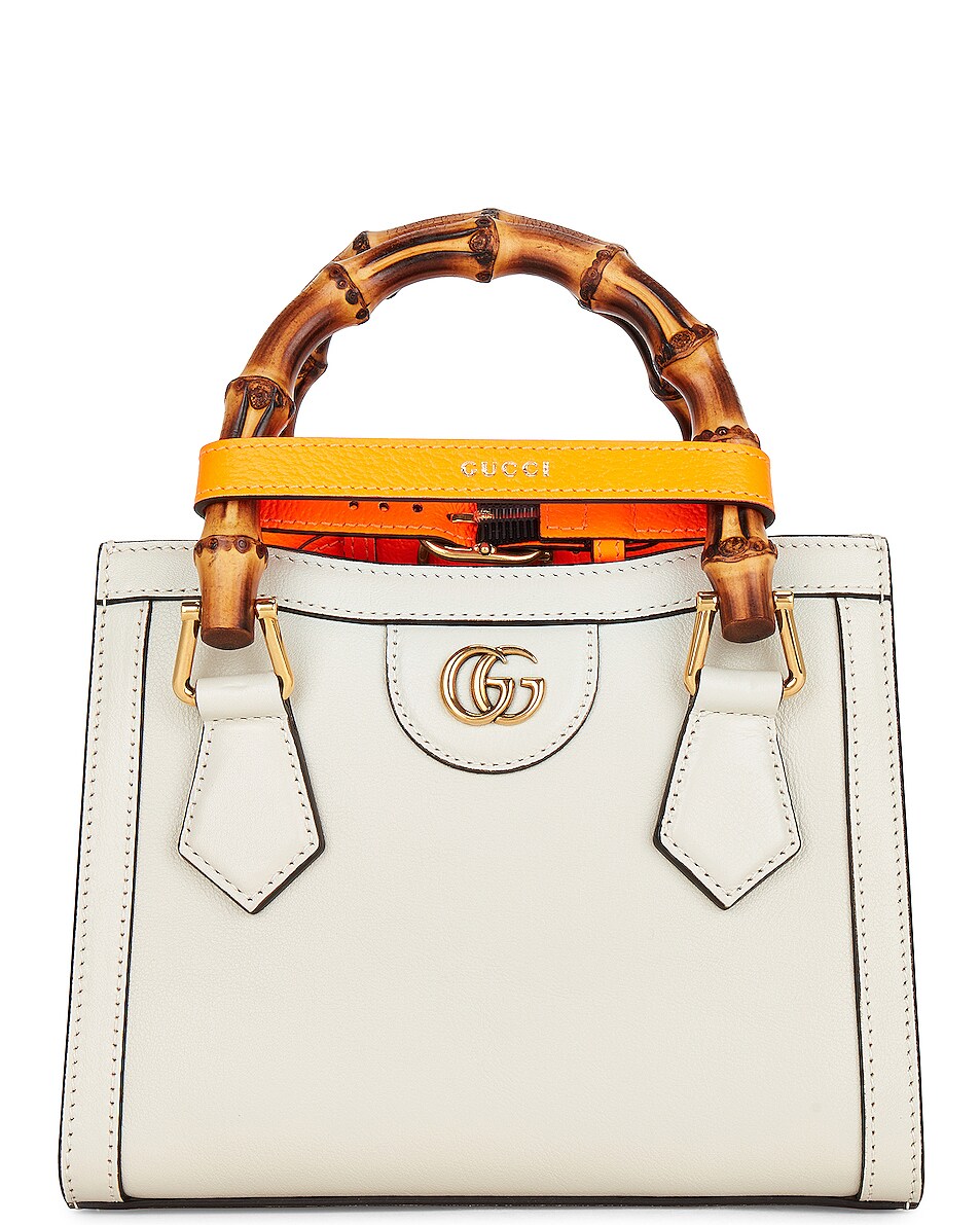 Fwrd Renew Gucci Bamboo Diana Tote Bag In Ivory Fwrd