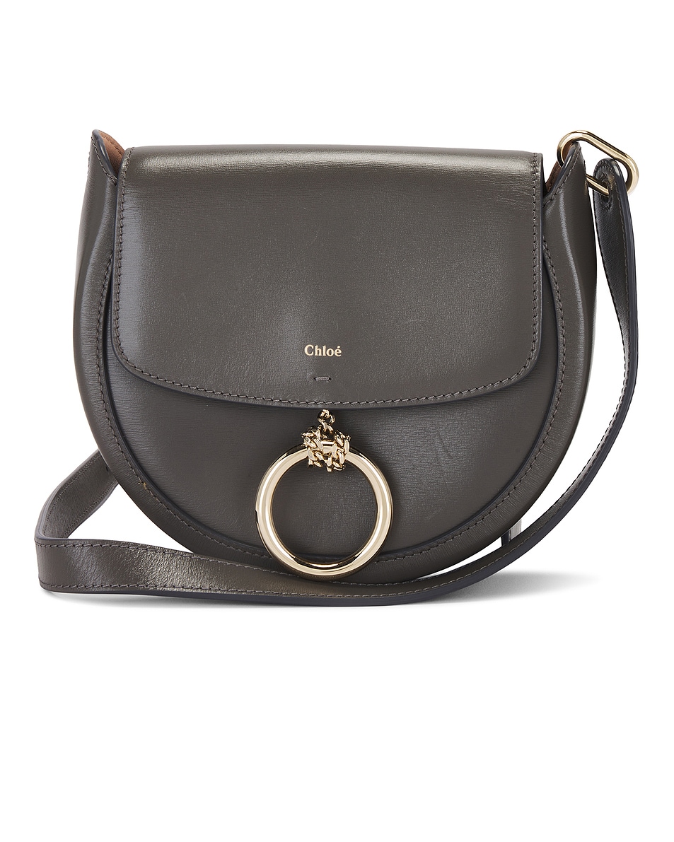 Image 1 of FWRD Renew Chloe Arlene Small Crossbody Bag in Elephant Grey