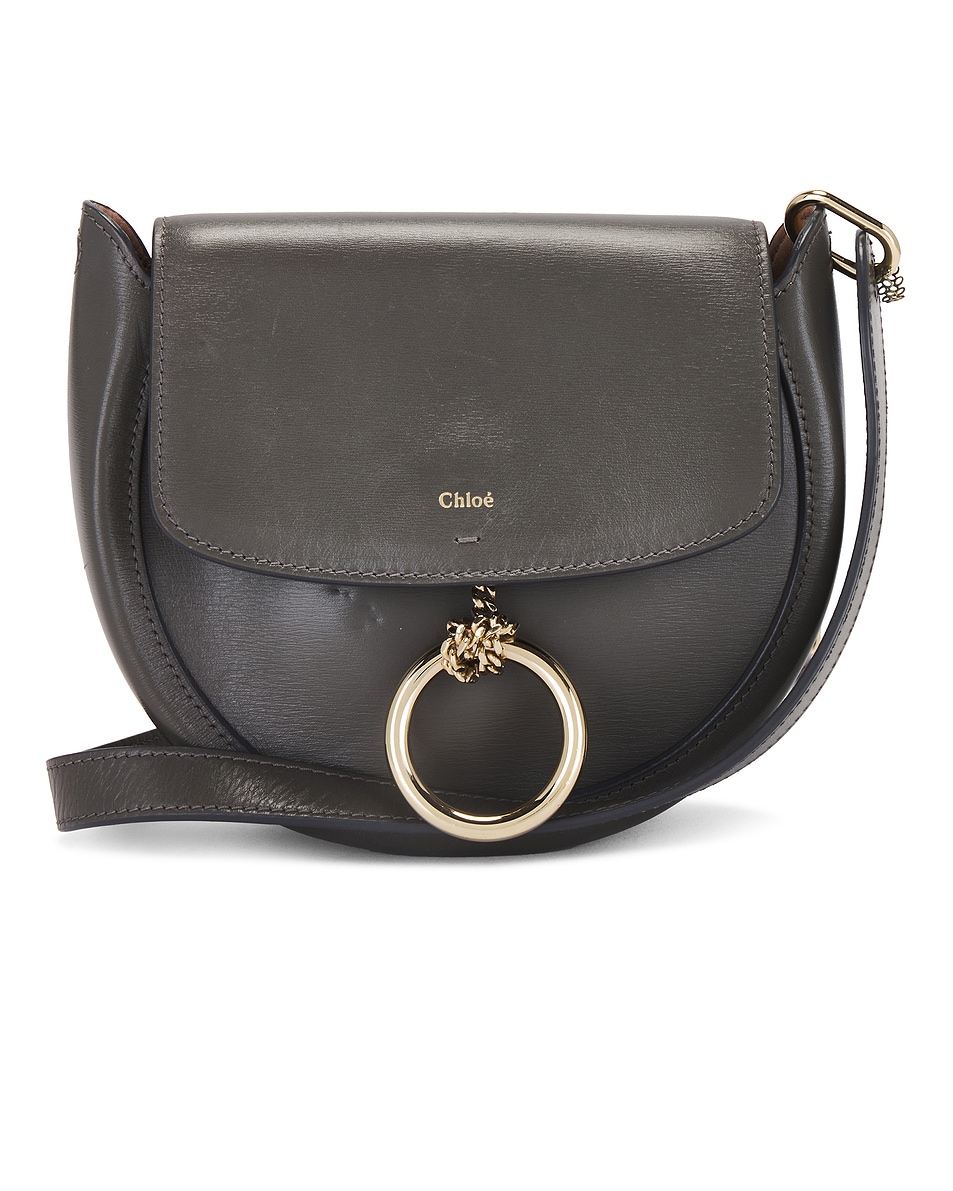 Image 1 of FWRD Renew Chloe Arlene Small Crossbody Bag in Elephant Grey