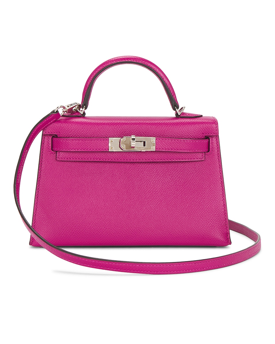 Image 1 of FWRD Renew Hermes Epsom Kelly Sellier 20 Handbag in Rose Pourpre