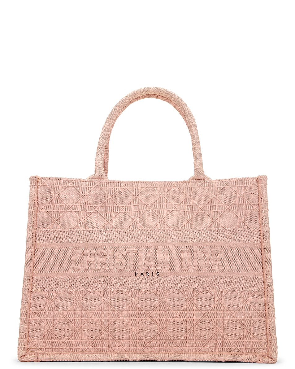 FWRD Renew Dior Book Tote Bag in Pink FWRD