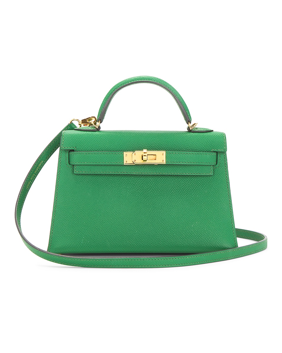 Image 1 of FWRD Renew Hermes Epsom Kelly 20 Handbag in Vert Criquet