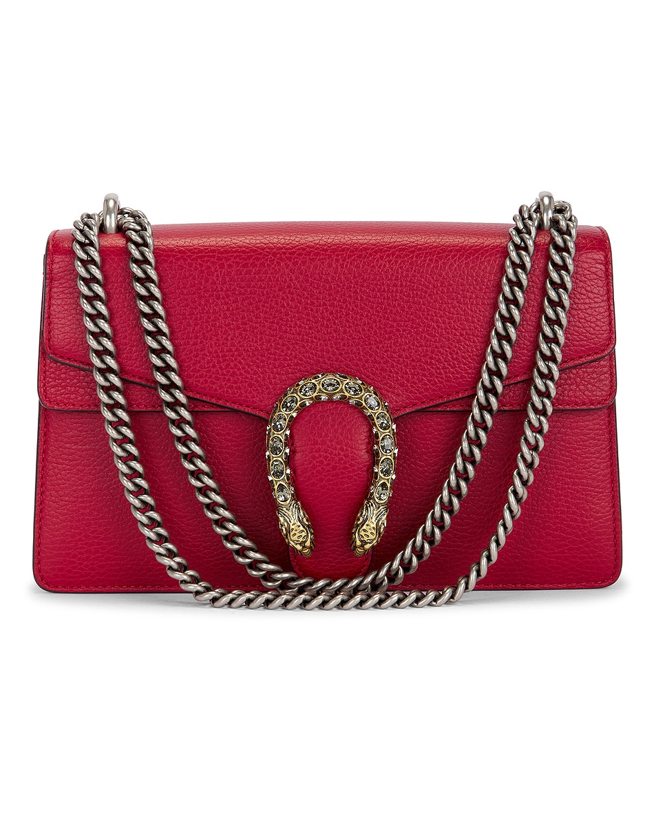 Image 1 of FWRD Renew Gucci Dionysus Shoulder Bag in Red