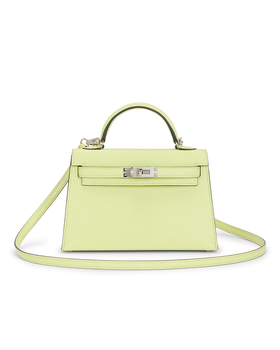 Image 1 of FWRD Renew Hermes Chevre Kelly Sellier 20 Handbag in Jaune Bourgeon