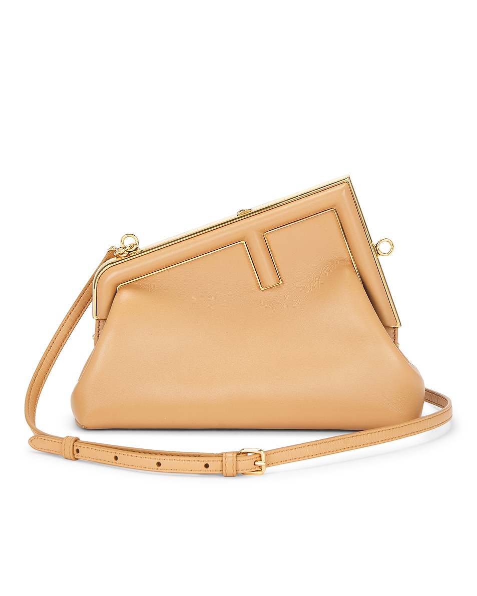 Image 1 of FWRD Renew Fendi First Shoulder Bag in Nude