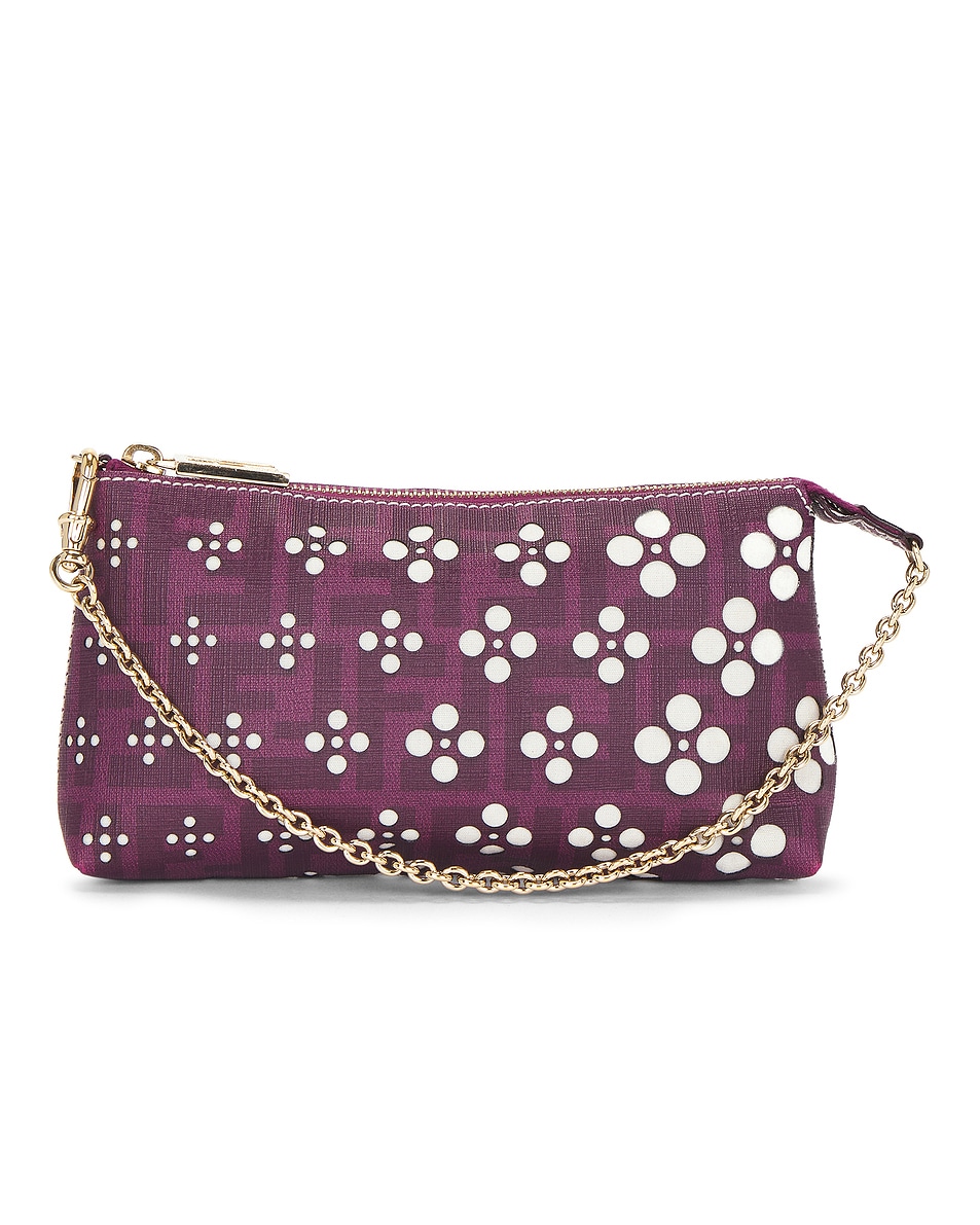 Image 1 of FWRD Renew Fendi Pochette Shoulder Bag in Purple