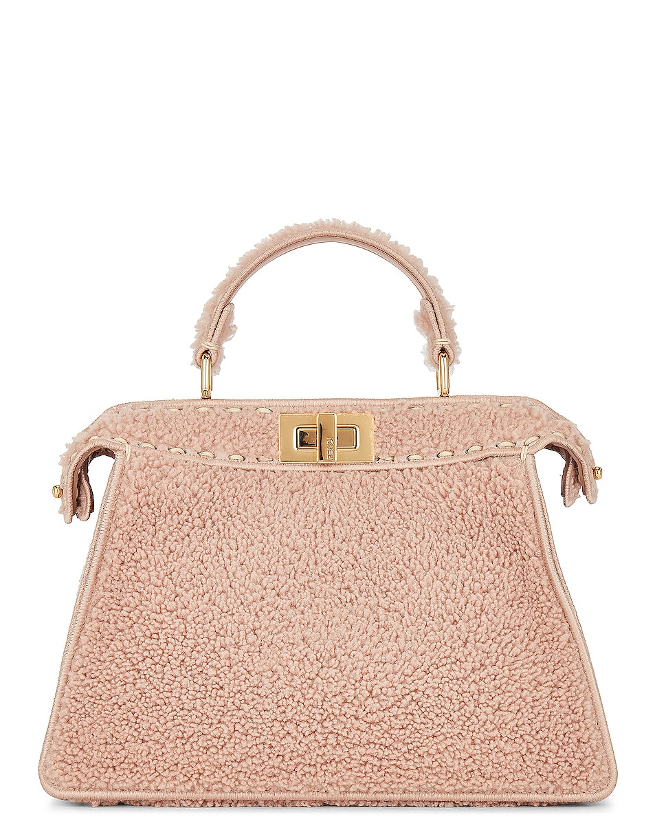 Image 2 of FWRD Renew Fendi Peekaboo ISeeU Handbag in Pink