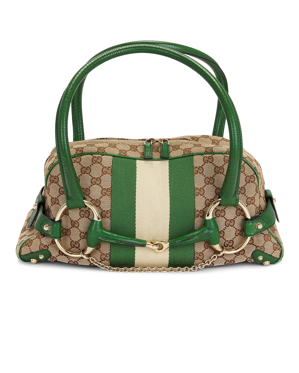 Image 1 of FWRD Renew Gucci Horsebit 1955 Handbag in Beige