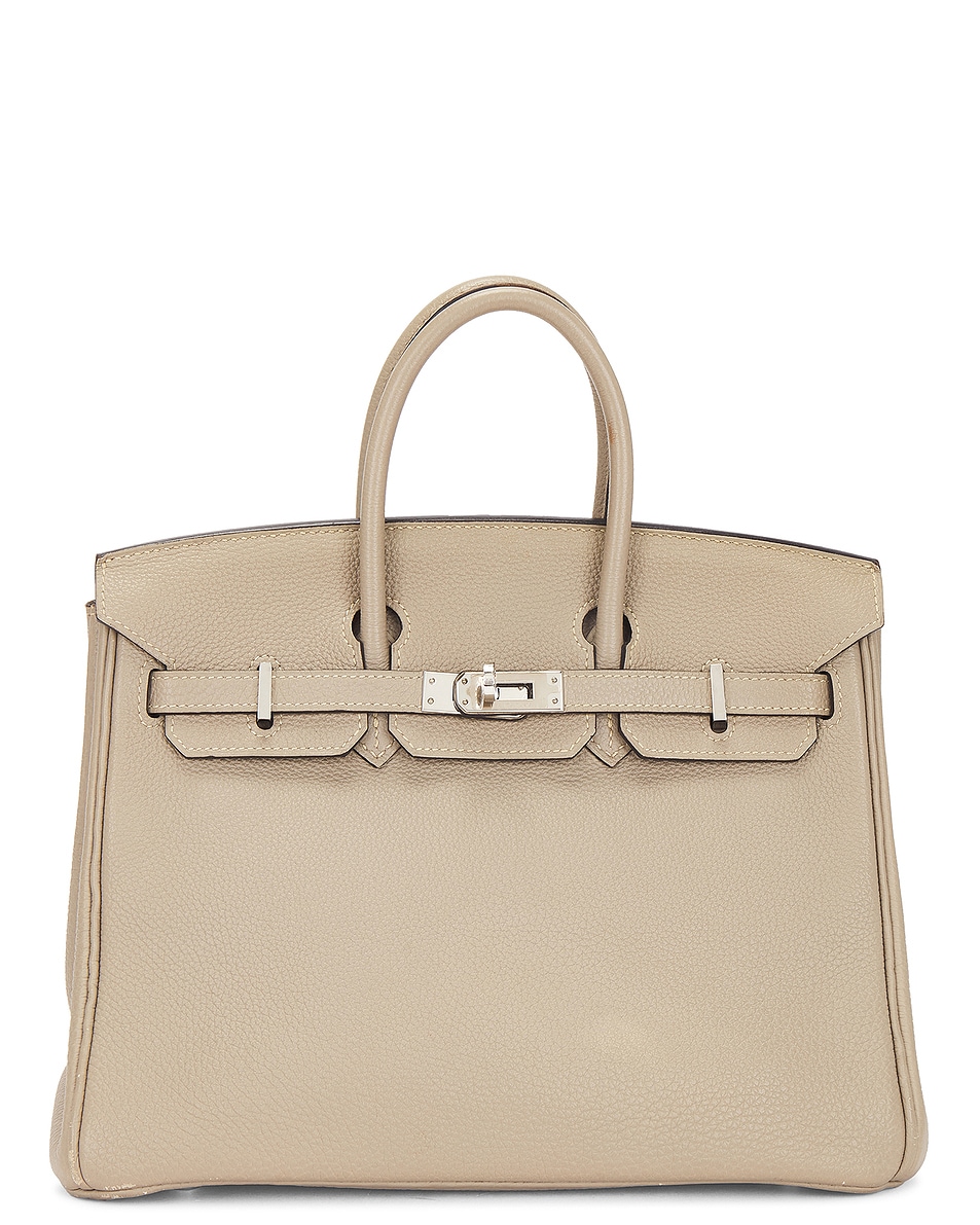 Image 1 of FWRD Renew Hermes Togo Birkin 25 Handbag in Gris Tourterelle