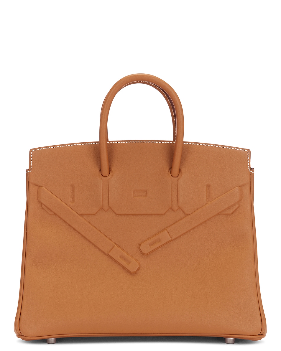 Image 1 of FWRD Renew Hermes Swift Shadow Birkin 25 Handbag in Gold