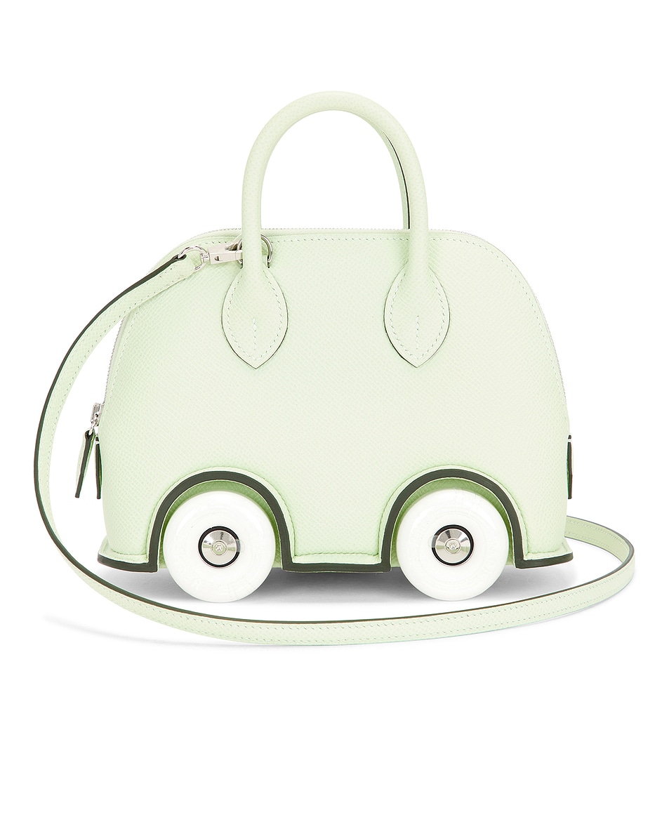 Image 1 of FWRD Renew Hermes Epsom Mini Bolide On Wheels Handbag in Vert Fizz
