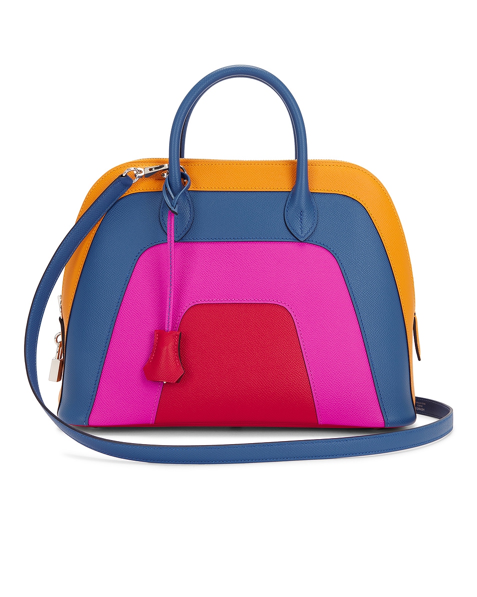 Image 1 of FWRD Renew Hermes Epsom Bolide 1923 30 Handbag in Sunset Rainbow