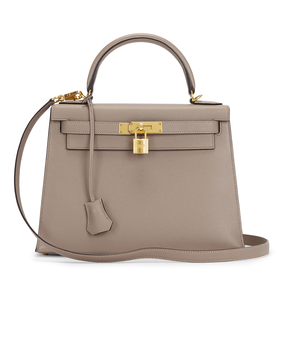Image 1 of FWRD Renew Hermes Epsom Kelly 28 Handbag in Gris Asphalt