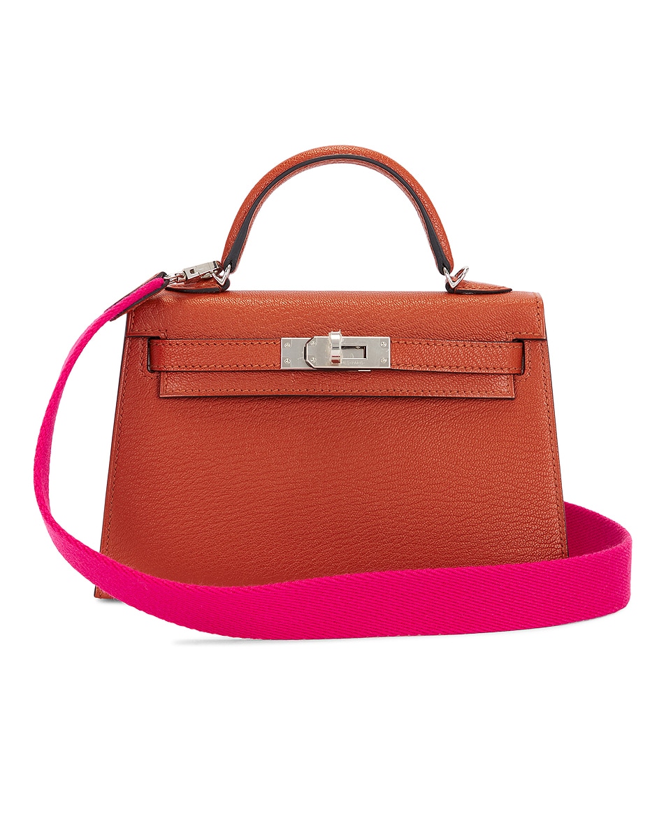 Image 1 of FWRD Renew Hermes Chevre Kelly 20 Handbag in Cuivre Rose Mexico