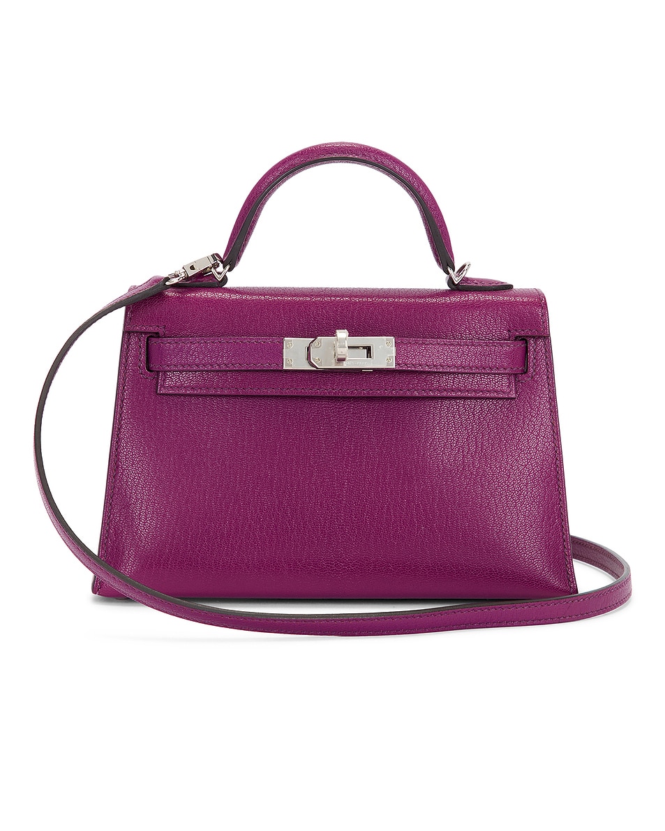 Image 1 of FWRD Renew Hermes Chevre Kelly 20 Handbag in Anemone