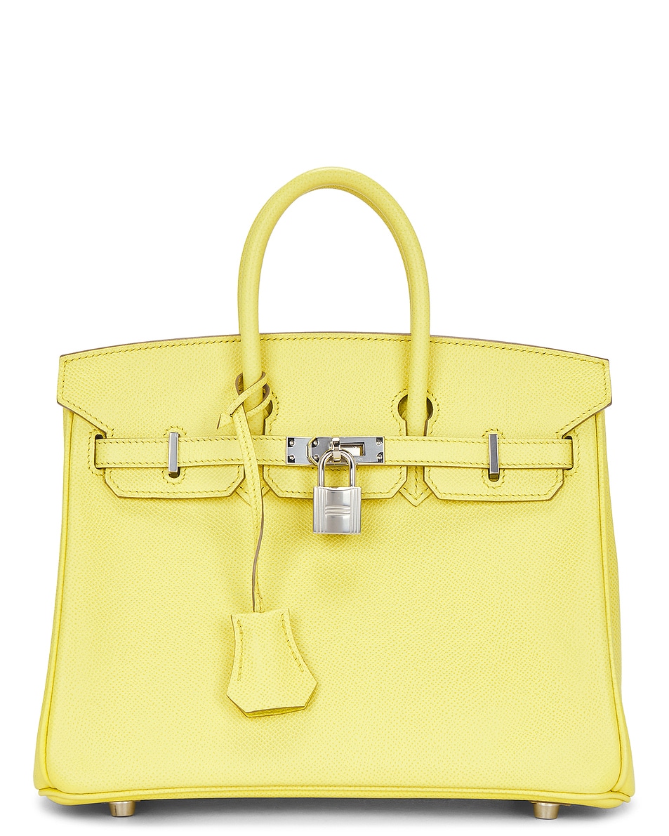 Image 1 of FWRD Renew Hermes Epsom Birkin 25 Handbag in Lime