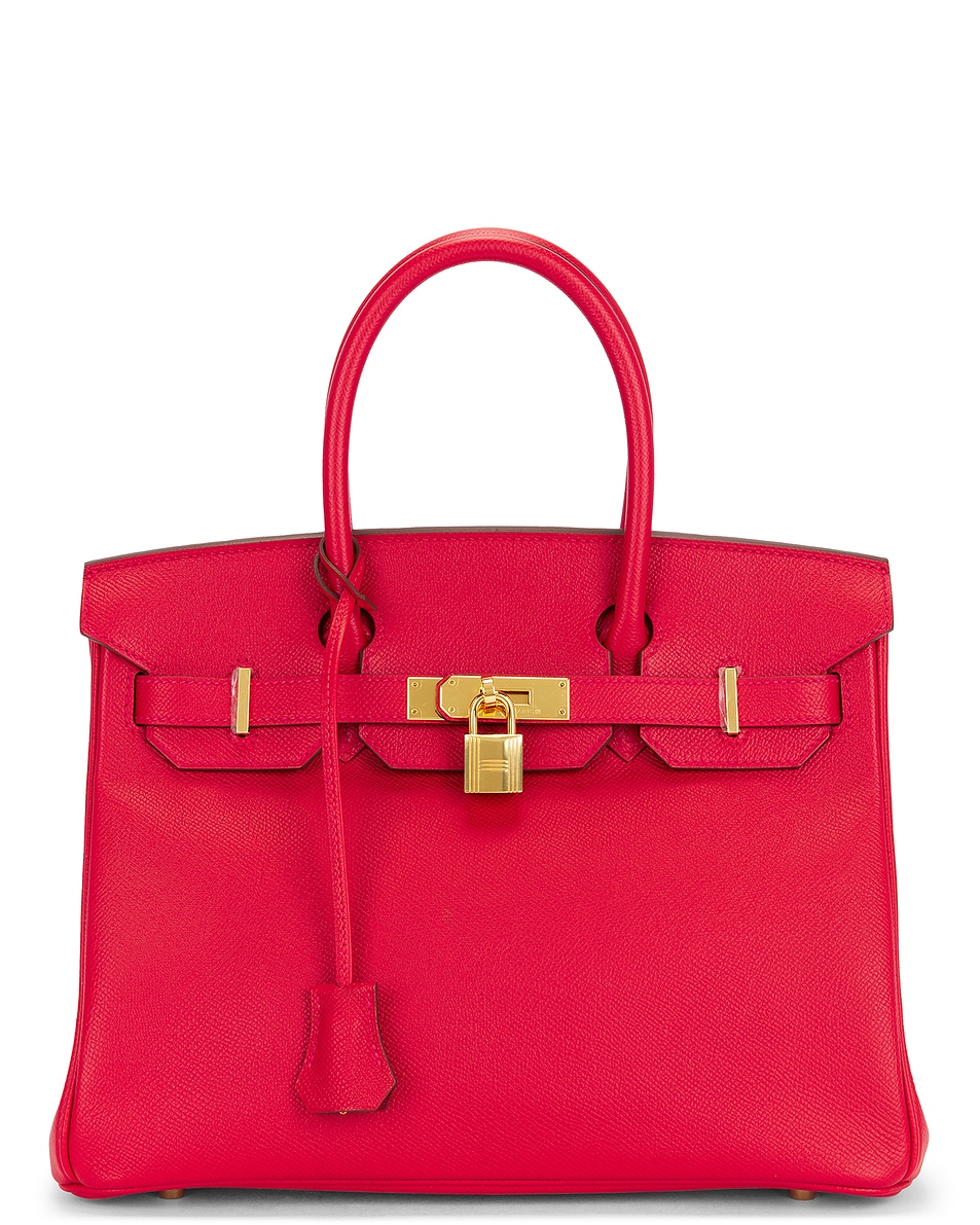 Image 1 of FWRD Renew Hermes Epsom Birkin 30 Handbag in Rouge Casaque