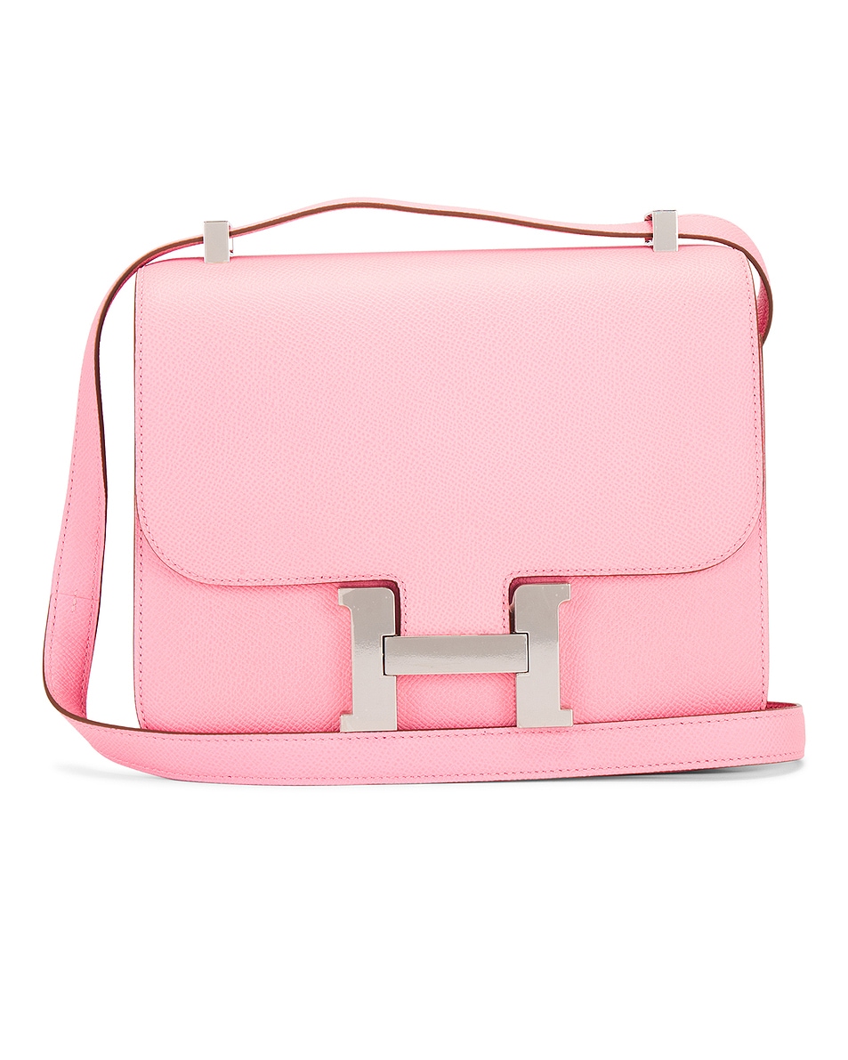 Image 1 of FWRD Renew Hermes Epsom Constance 24 Shoulder Bag in Rose Confetti