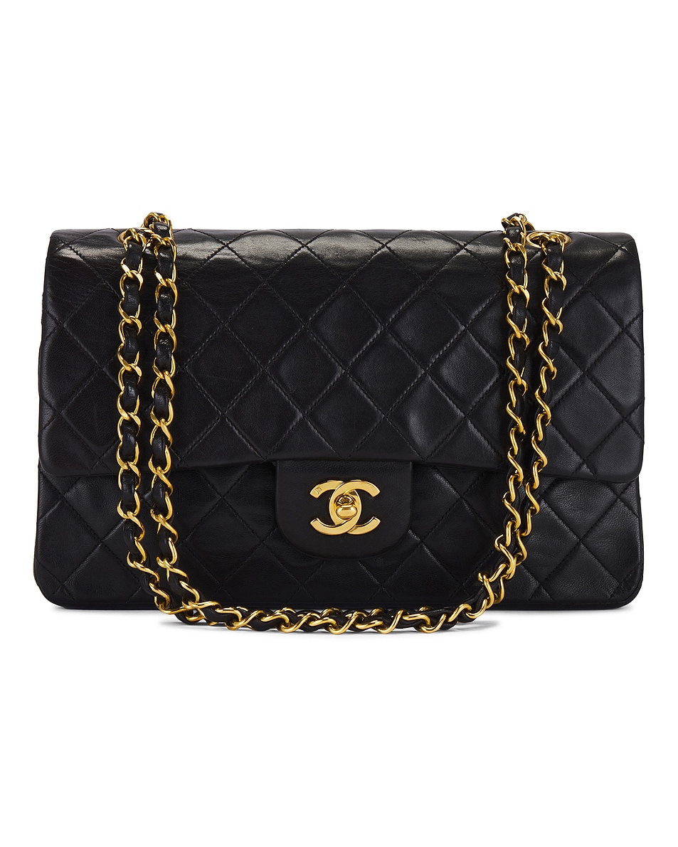 Image 1 of FWRD Renew Chanel Vintage Classic Double Flap Bag in Black