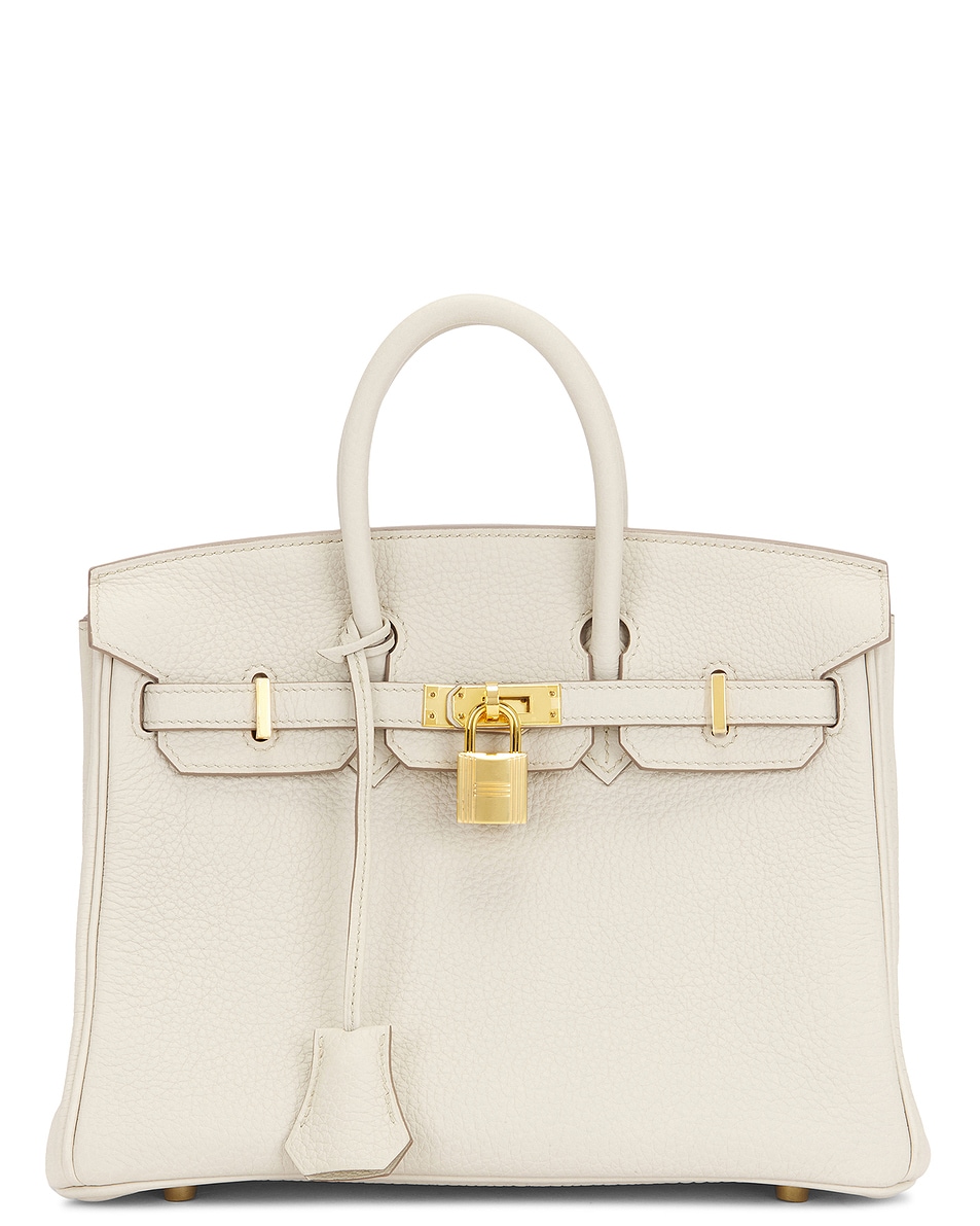 Image 1 of FWRD Renew Hermes Togo Birkin 25 Handbag in Gris Perle
