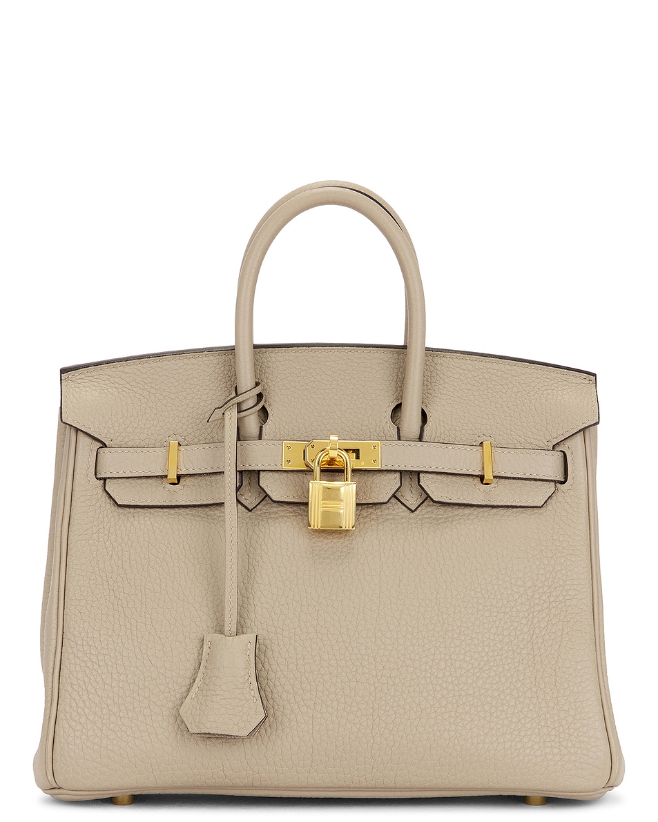 Image 1 of FWRD Renew Hermes Togo Birkin 25 Handbag in Gris Perle