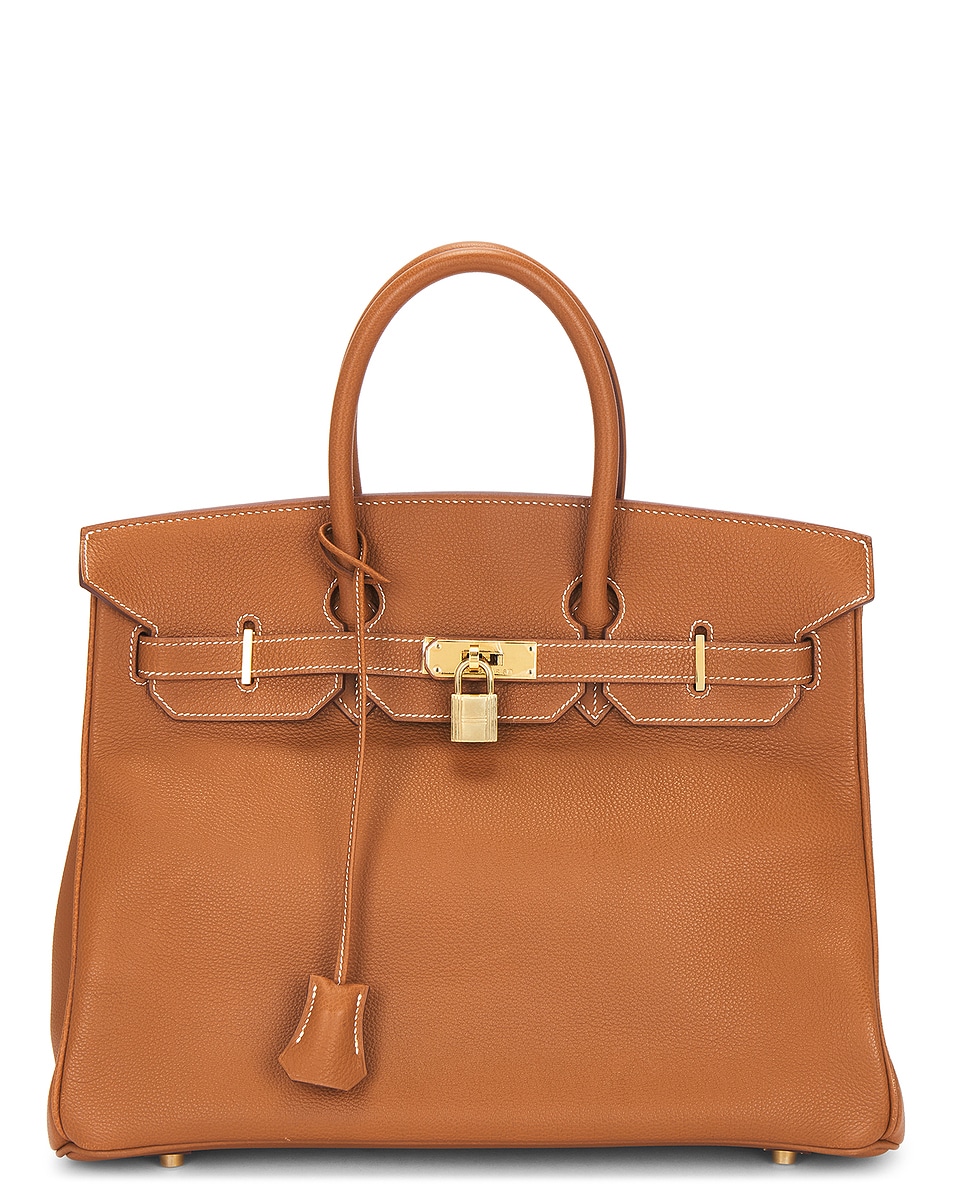 Image 1 of FWRD Renew Hermes Barenia Birkin 35 Handbag in Gold