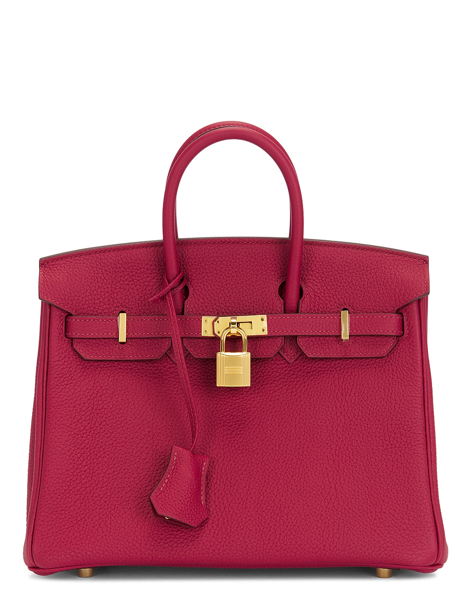 Image 1 of FWRD Renew Hermes Togo Birkin 25 Handbag in Ruby