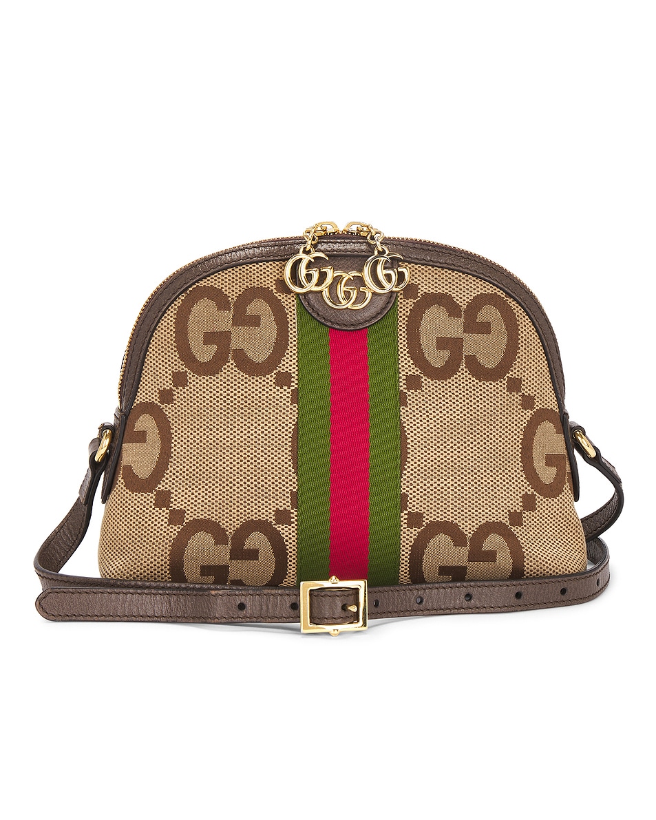 Image 1 of FWRD Renew Gucci Jumbo GG Ophidia Dome Shoulder Bag in Brown