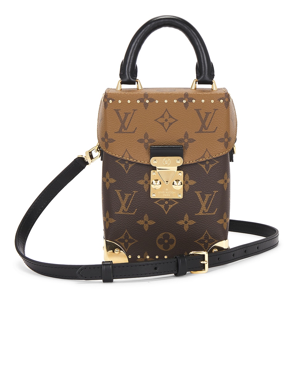 Image 1 of FWRD Renew Louis Vuitton Reverse Monogram Camera Box Handbag in Brown