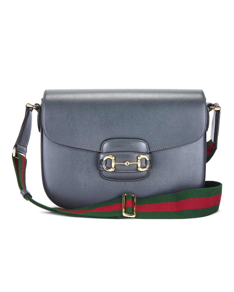 Image 1 of FWRD Renew Gucci Horsebit 1955 Shoulder Bag in Black