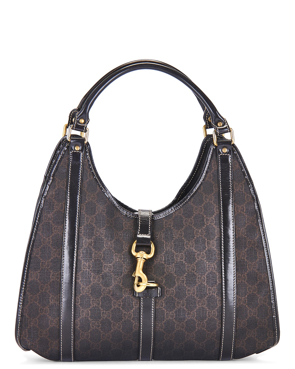 Image 1 of FWRD Renew Gucci Joy Bardot Hobo Bag in Brown