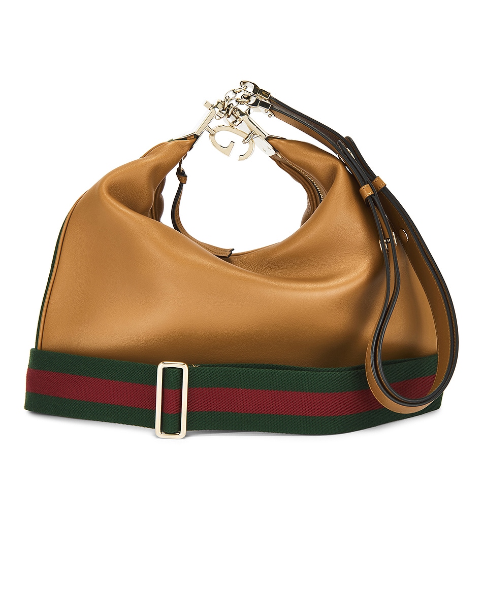 Image 1 of FWRD Renew Gucci Attache Shoulder Bag in Brown
