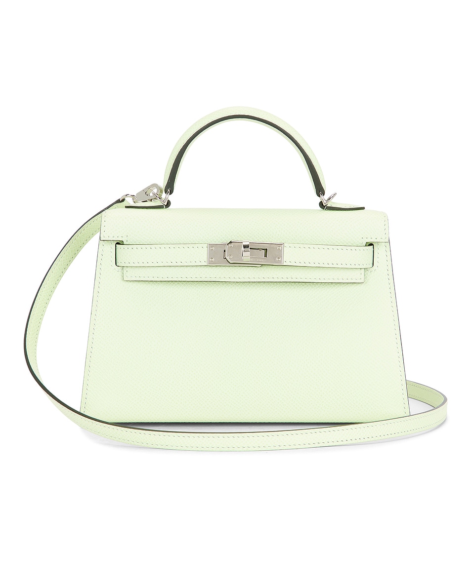 Image 1 of FWRD Renew Hermes Epsom Kelly 20 Handbag in Vert Fizz