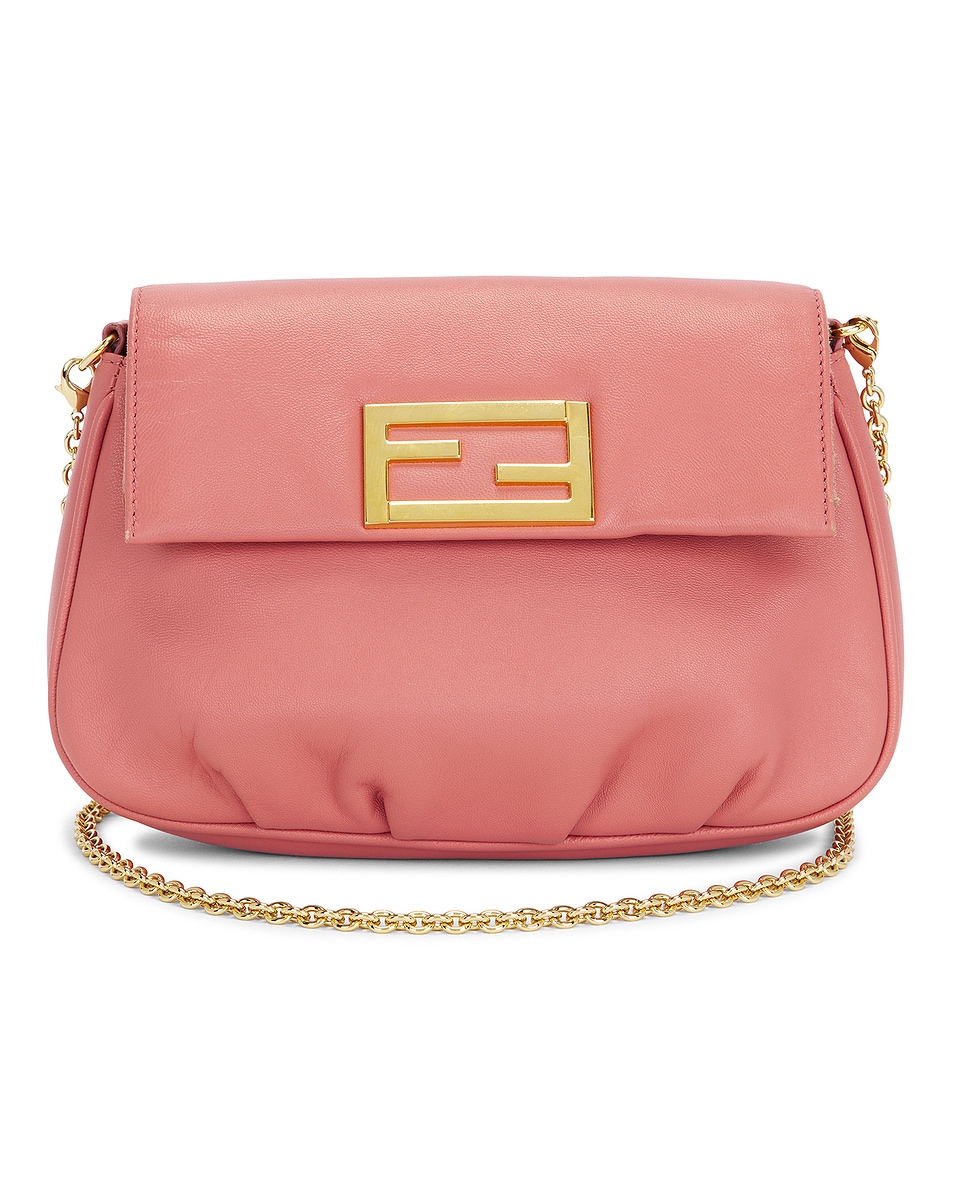 Image 1 of FWRD Renew Fendi Fendista Pochette Crossbody Bag in Pink