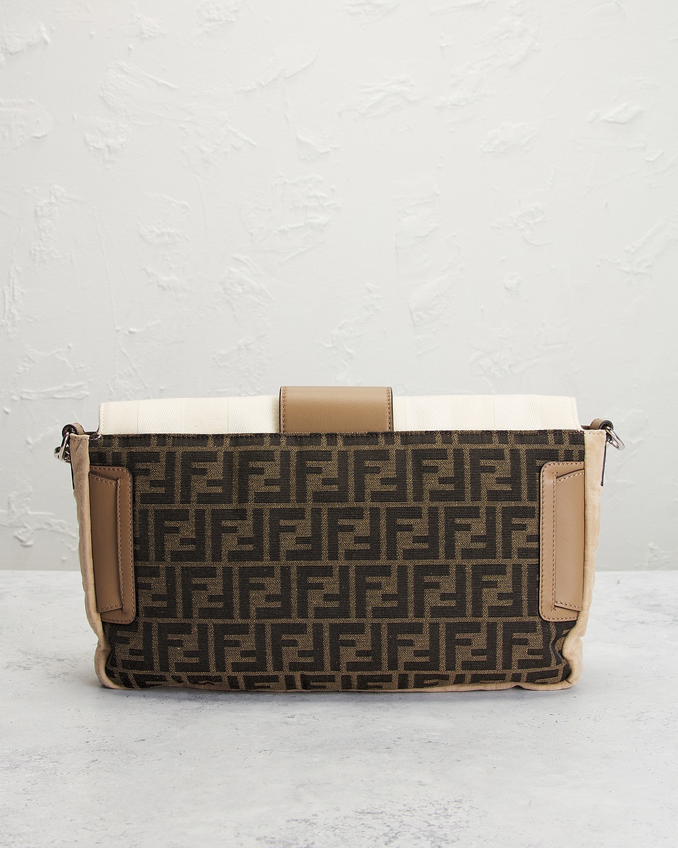 Image 3 of FWRD Renew Fendi Zucca Baguette Shoulder Bag in Multi