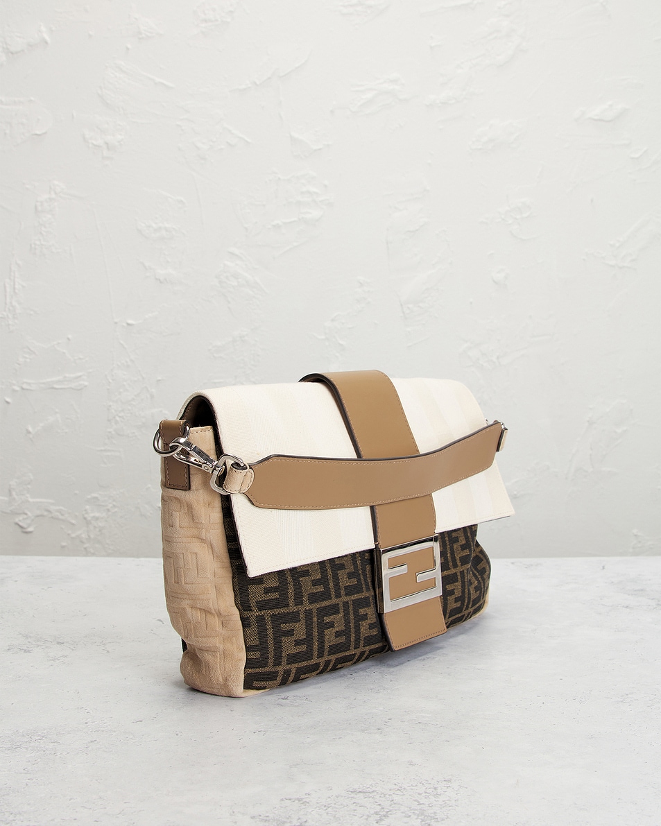 Image 4 of FWRD Renew Fendi Zucca Baguette Shoulder Bag in Multi