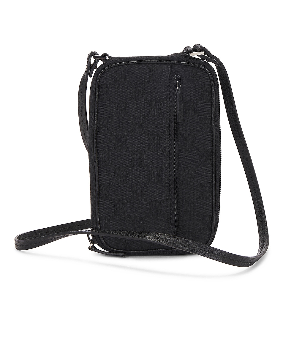 Image 1 of FWRD Renew Gucci GG Pochette Crossbody Bag in Black