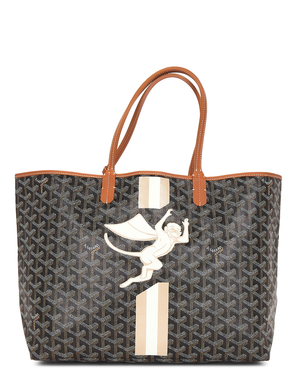 Image 1 of FWRD Renew Goyard Supermonkey Marquage Saint Louis PM Tote Bag in Black