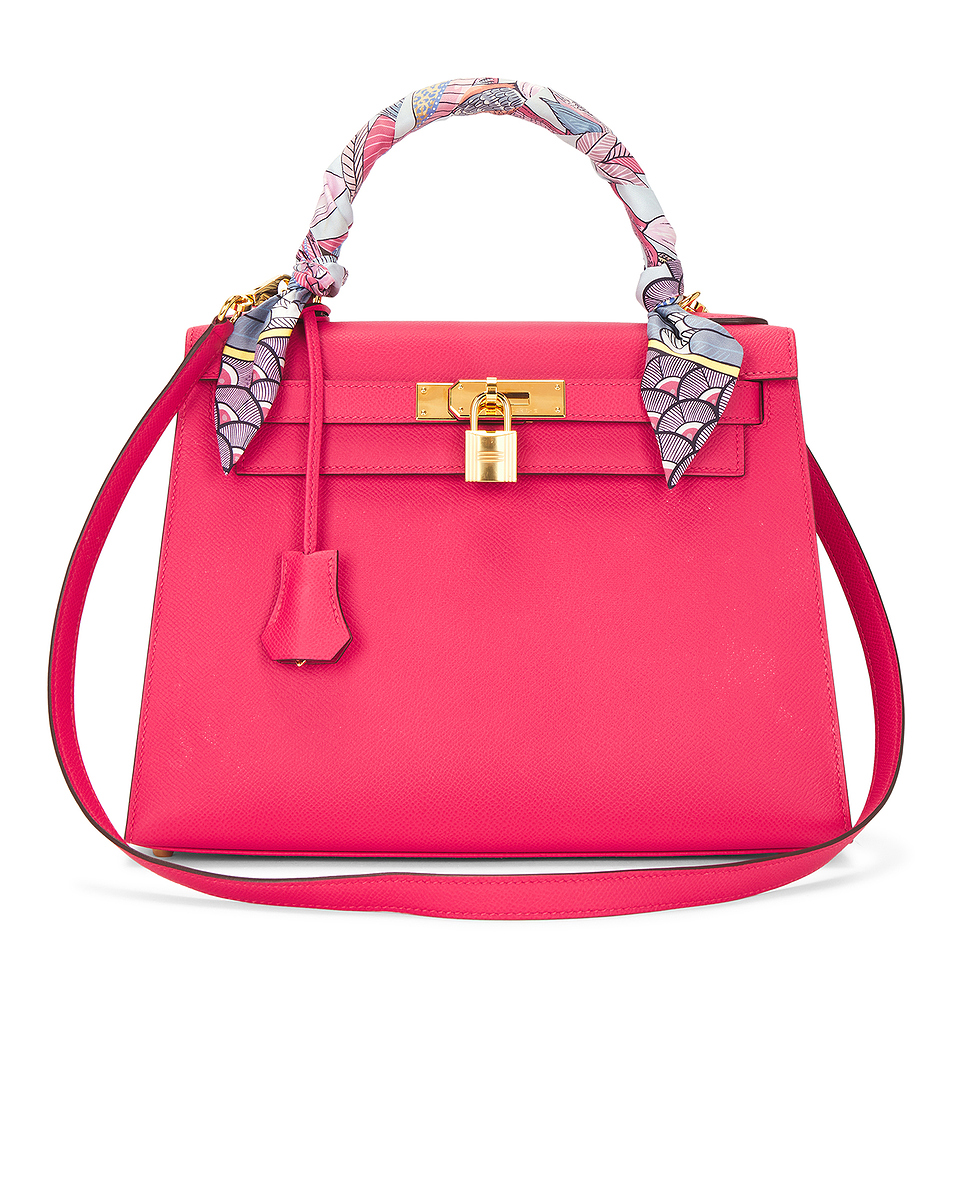 Image 1 of FWRD Renew Hermes Epsom Kelly 28 Handbag in Rose Extreme
