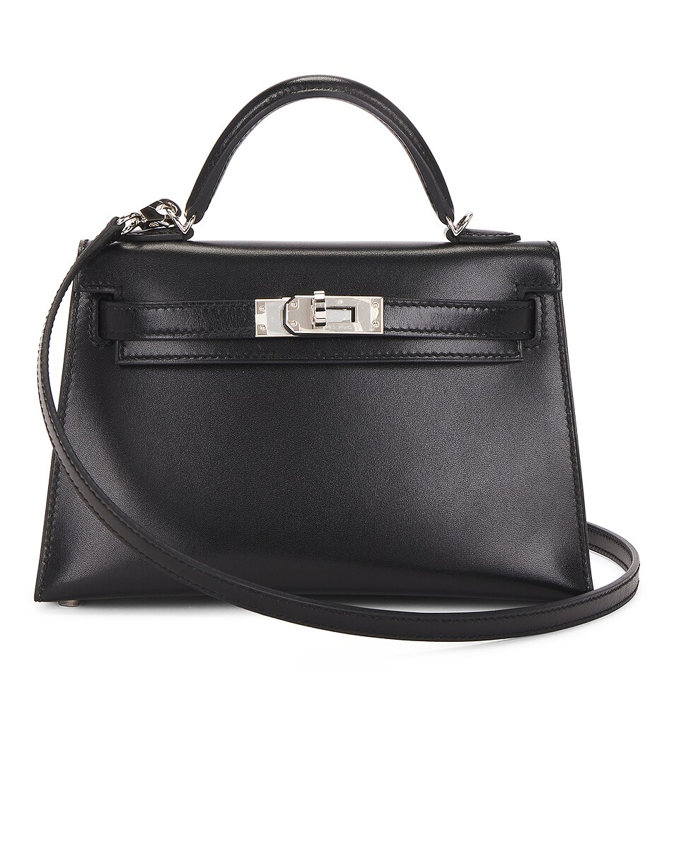 Image 1 of FWRD Renew Hermes Box Kelly 20 Handbag in Noir
