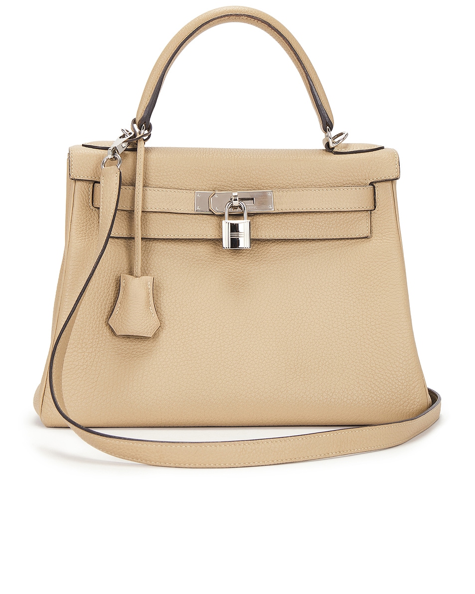 Image 1 of FWRD Renew Hermes Togo Kelly 28 Handbag in Trench