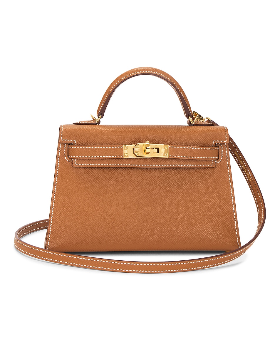 Image 1 of FWRD Renew Hermes Epsom Kelly 20 Handbag in Gold